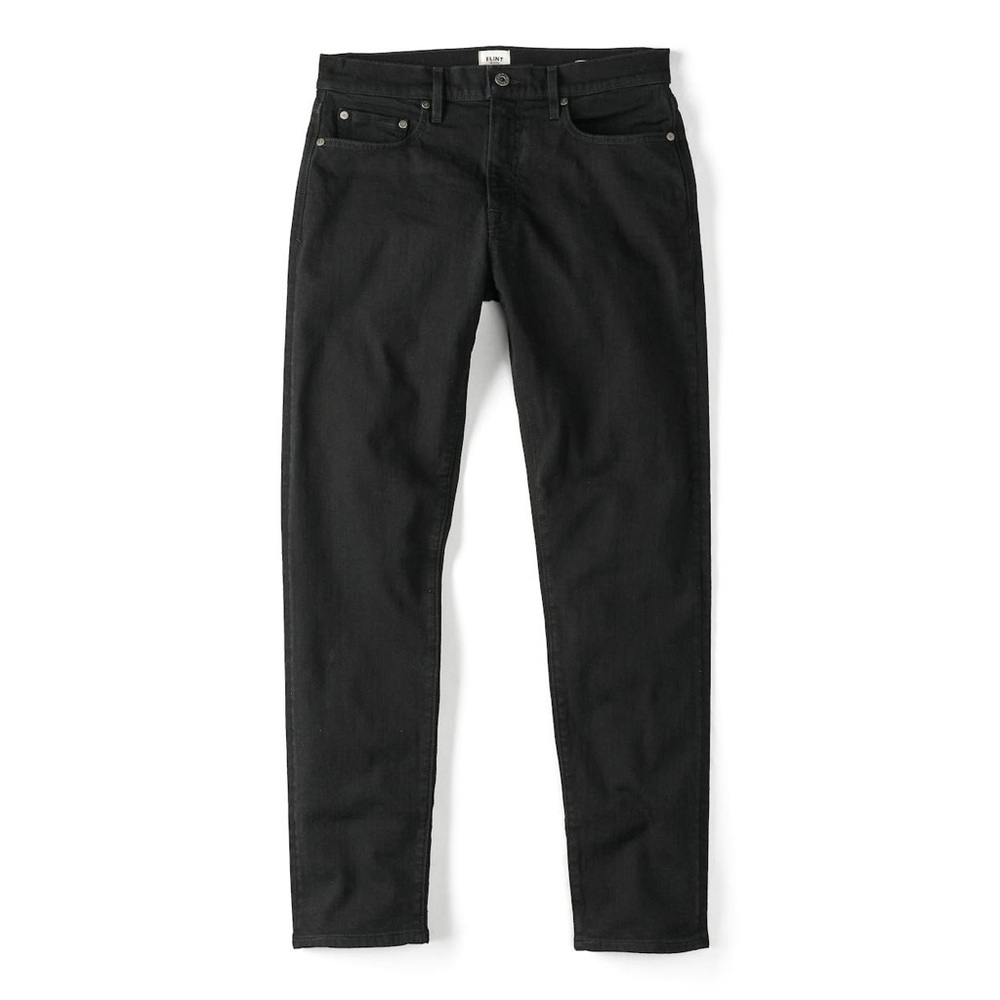 Flint and Tinder Slim Straight Black Jeans